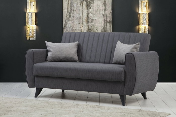 Atelier Del Sofa Sofá Cama de 2 Plazas Alkon - Dark Grey
